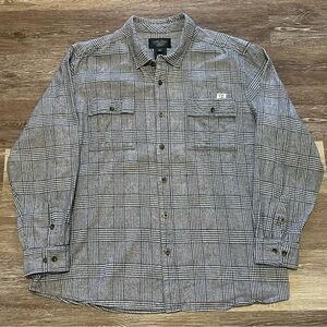 Harley Davidson Plaid Button Down Shirt Mens Size 3XL Embroidered Heavyweight
